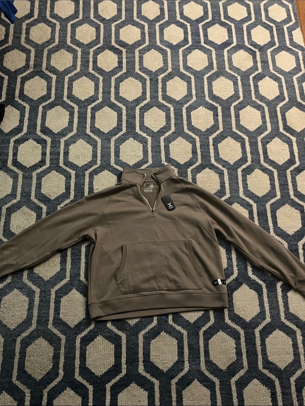 Xersion Men's Olive Quarter-Zip Pullover